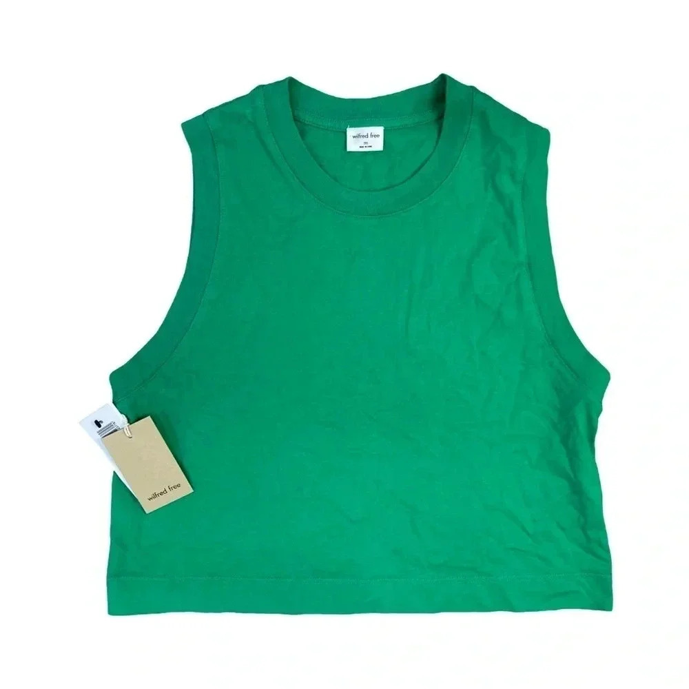 Aritzia Wilfred Free Weekend Tank NWT | GD Alien Green | Size XXS